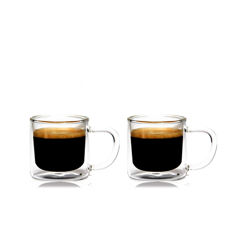 Eparé 4 oz. Espresso Glass Mug (Set of 2)